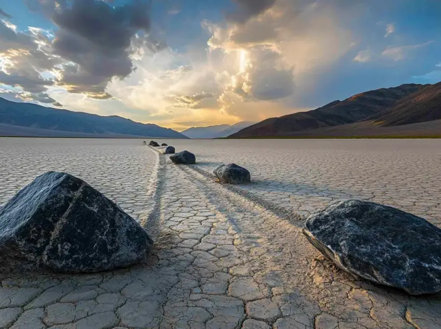 Tajemnica wędrujących kamieni w Dolinie Śmierci: Niezwykłe zjawisko Racetrack Playa